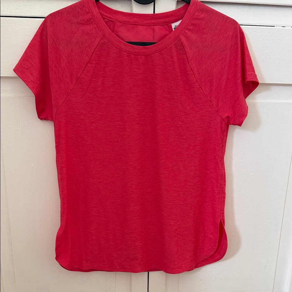 Asics Red Fitted Short Sleeve T-Shirt